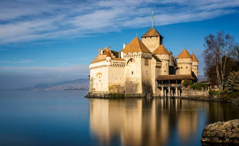 The famous castle of Chillon in Montreux