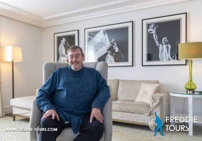 Rodaje de un documental en Montreux con Peter Freestone