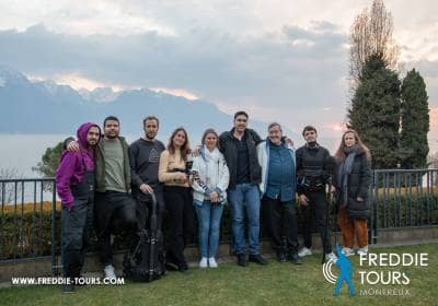 Rodaje de un documental en Montreux con Peter Freestone