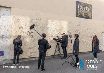 Rodaje de un documental en Montreux con Peter Freestone