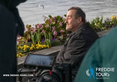 Rodaje de un documental en Montreux con Peter Freestone